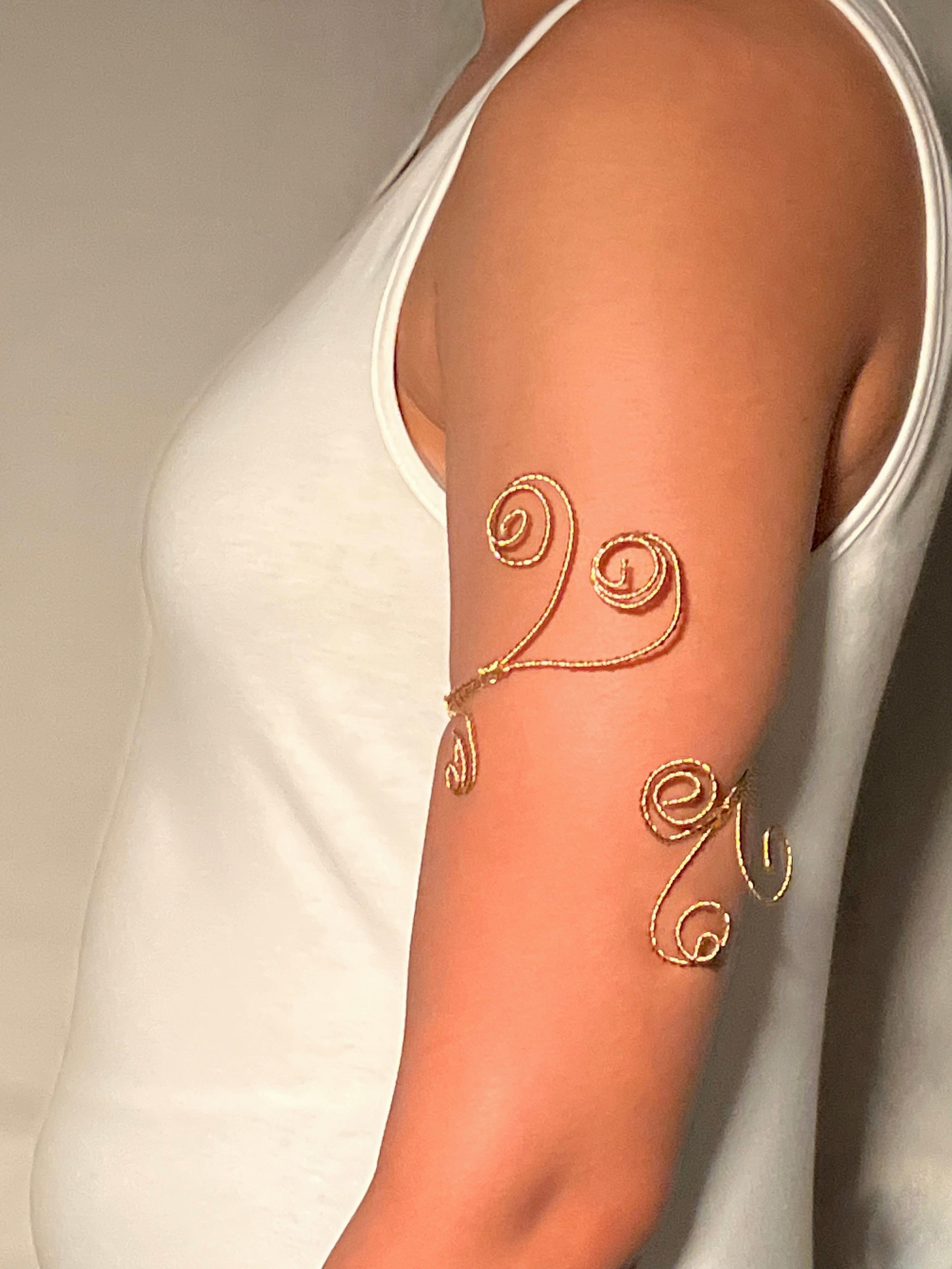 Golden Swirl Armband