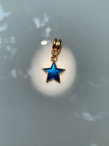 Blue star charm