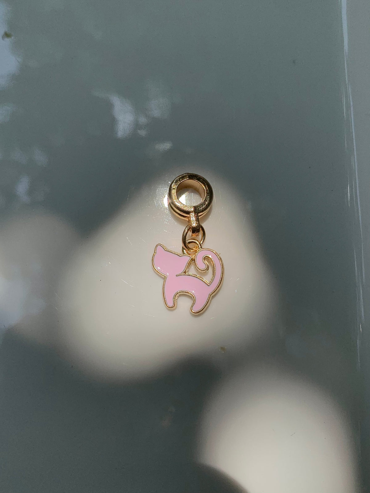 Pink kitten charm