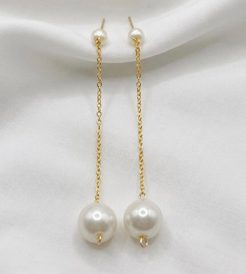 Pearl Chain Earrings
