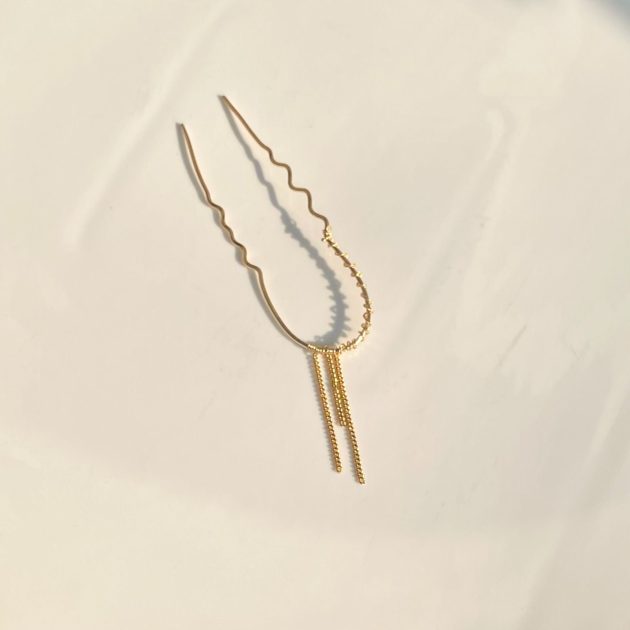 Gold Chain Hair Pin