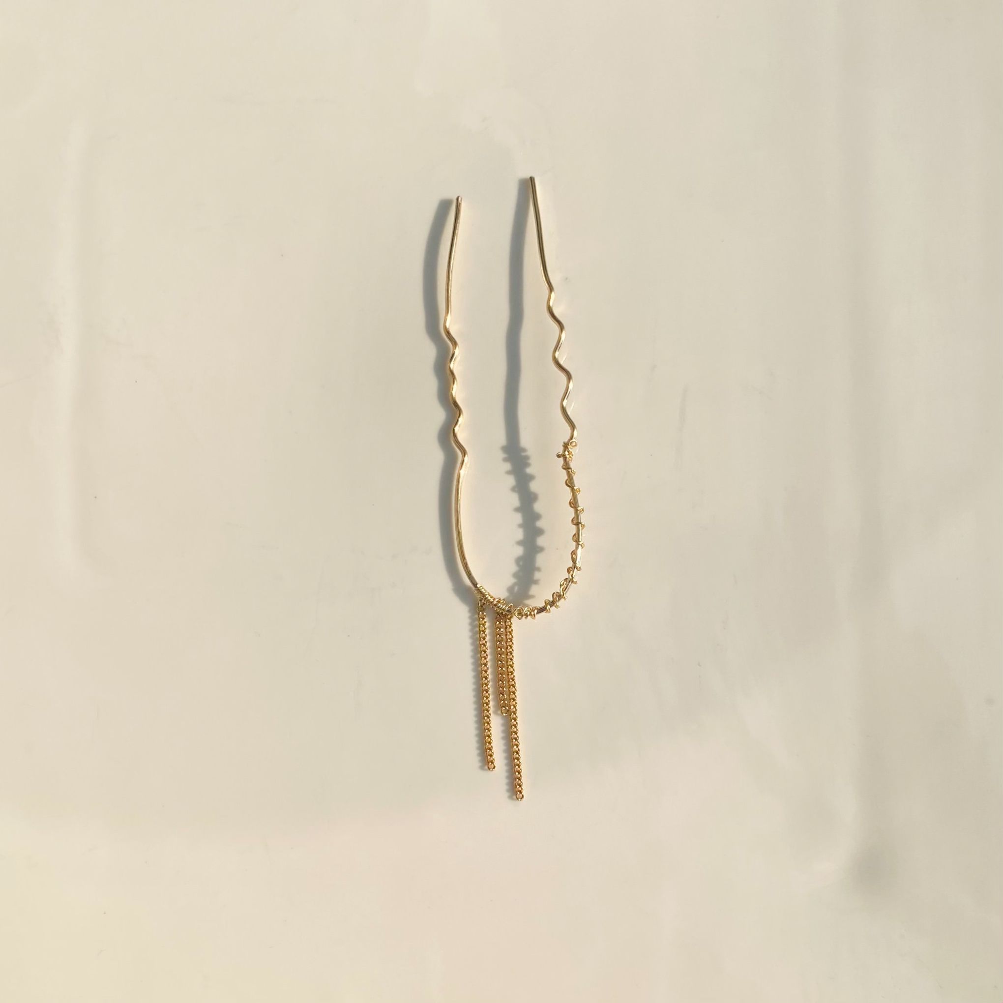 Gold Chain Hair Pin
