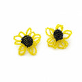 Sunflower Beaded Earrings